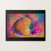 Mango lebendige, farbenfrohe abstrakte Grafik Puzzle (Horizontal)