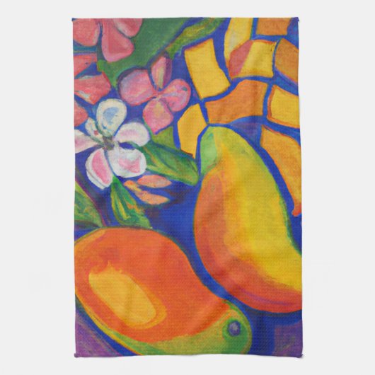 Mango-Liebhaber, tropisch Geschirrtuch (Vertikal)
