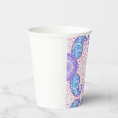 Mango Mandala Delight: Artful Paper Cup Pappbecher (Rechts)