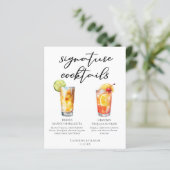 Mango Margarita Tequila Sunrise Cocktails Menü (Stehend Vorderseite)