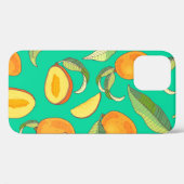 Mango Medley: tropisches Fruchtmuster Case-Mate iPhone Hülle (Rückseite (Horizontal))