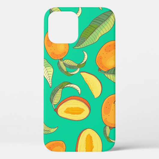 Mango Medley: tropisches Fruchtmuster Case-Mate iPhone Hülle (Rückseite)
