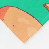 Mango Medley: tropisches Fruchtmuster Fleecedecke (Ecke)
