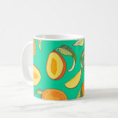 Mango Medley: tropisches Fruchtmuster Kaffeetasse (Vorderseite Links)