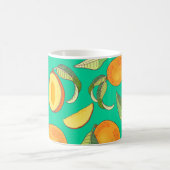 Mango Medley: tropisches Fruchtmuster Kaffeetasse (Mittel)