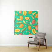 Mango Medley: tropisches Fruchtmuster Wandteppich (Beispiel (Horizontal))