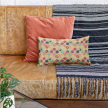 Mango/Minze, grün gepunktete dekorative Kissen