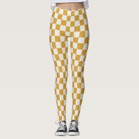 Mango Mojito Checkerboard Leggings - Bold & Bright