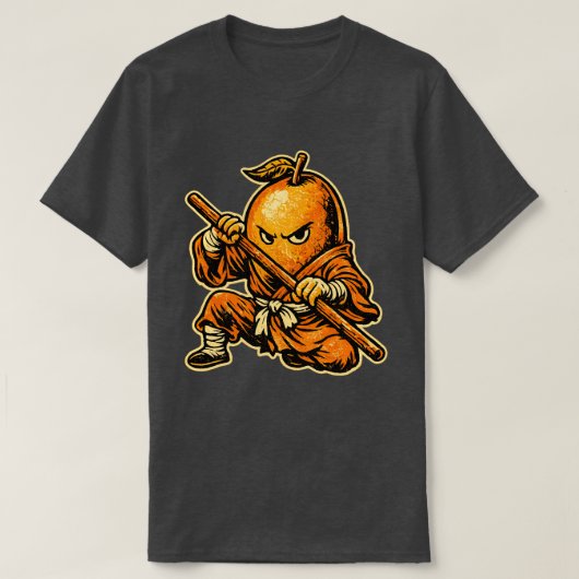 Mango Mönch — Lustiger tropischer Frucht Shaolin K T-Shirt (Design vorne)