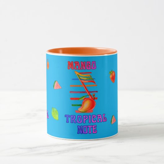 MANGO MUSIC NOTE DESIGNED MUG  TASSE (Zentrum)