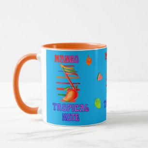 MANGO MUSIKNOTE GESTALTETER BECHER  TASSE