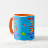 MANGO MUSIKNOTE GESTALTETER BECHER TASSE (Vorderseite Links)