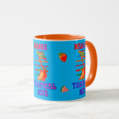 MANGO MUSIKNOTE GESTALTETER BECHER TASSE (VorderseiteRechts)