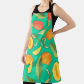 Mango. Nahtloses Muster mit gelben und roten Trope Schürze (InSitu)