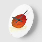 Mango-Obst Runde Wanduhr (Winkel)