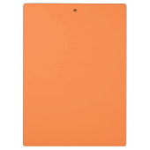 Mango Orange Color Background bereit zur Anpassung Klemmbrett (Rückseite)