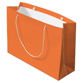 Mango Orange Solid Color | Classic | elegant Große Geschenktüte