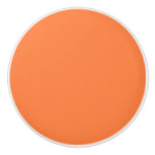 Mango Orange Solid Color | Classic | elegant Keramikknauf (Vorderseite)