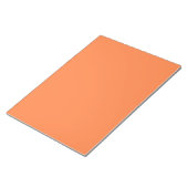 Mango Orange Solid Color | Classic | elegant Notizblock (angewinkelt)