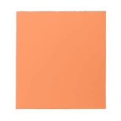 Mango Orange Solid Color | Classic | elegant Notizblock (Vorderseite)
