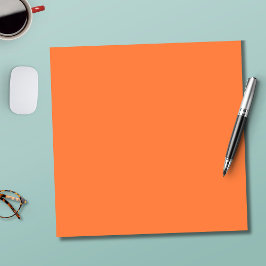 Mango Orange Solid Color | Classic | elegant Notizblock
