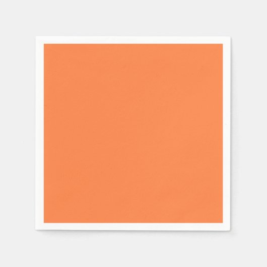 Mango Orange Solid Color | Classic | elegant Serviette (Vorderseite)