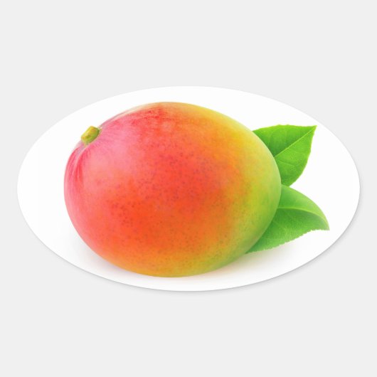 Mango Ovaler Aufkleber (Vorderseite)