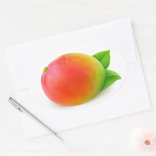 Mango Ovaler Aufkleber (Umschlag)