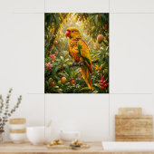 Mango Papagei Baldachin Poster (Küche)