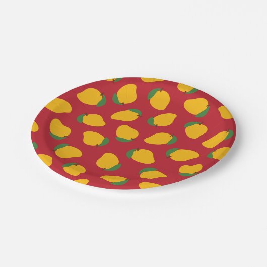 Mango Pappteller (Schrägansicht)