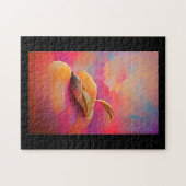 Mango Pfirsichschale abstrakte Digitalkunst Puzzle (Horizontal)