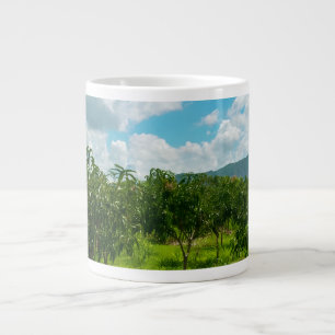 Mango-Plantage Dambulla Sri Lanka Acryl-Wanduhr Jumbo-Tasse