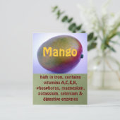 Mango-Postkarte Postkarte (Stehend Vorderseite)