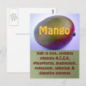 Mango-Postkarte Postkarte (Vorne/Hinten)