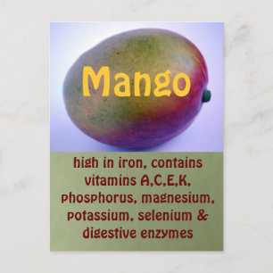 Mango-Postkarte Postkarte