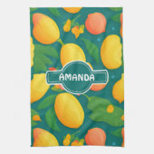 Mango Rainbow Personalisiertes Muster Geschirrtuch (Vertikal)