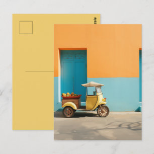 Mango Riksja Scooter Postkarte
