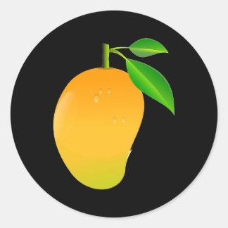 Mango Runder Aufkleber