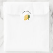Mango Runder Aufkleber (Tasche)