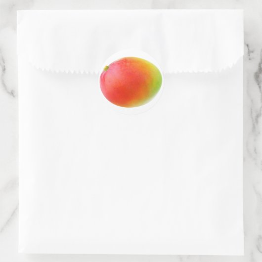 Mango Runder Aufkleber (Tasche)