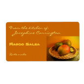 Mango Salsa Canning Labels (Vorne)