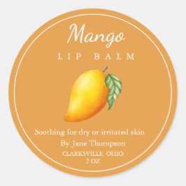 Mango-Salve/Balm-Label Runder Aufkleber