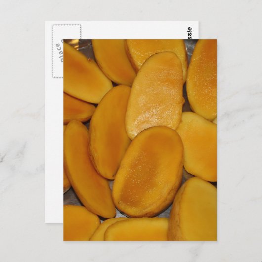 Mango-Scheiben Postkarte (Vorne/Hinten)