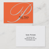 Mango Scripte Elegante Visitenkarten Visitenkarte (Vorne/Hinten)