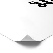 Mango Shape Thai Script Frucht Word Art Poster (Ecke)