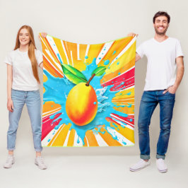 Mango Splash Delight Fleecedecke