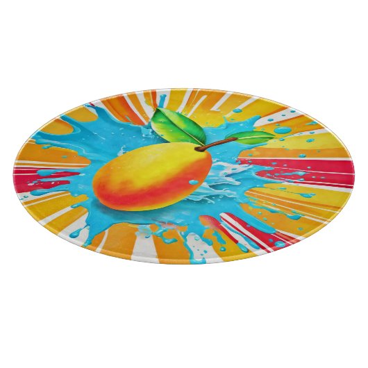 Mango Splash Delight Schneidebrett (Ecke)