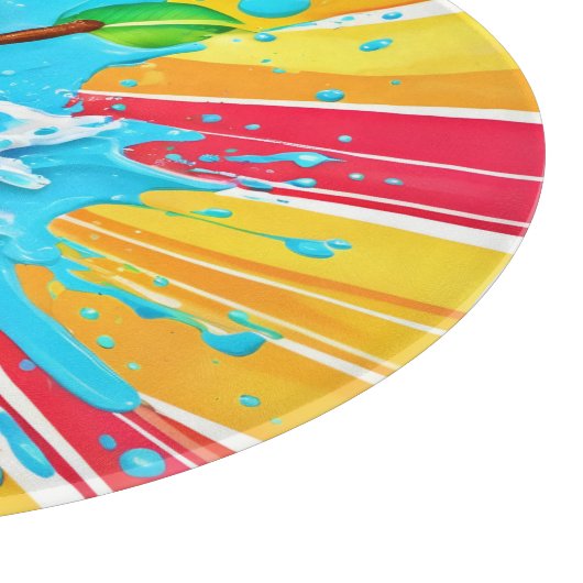 Mango Splash Delight Schneidebrett (Ecke)