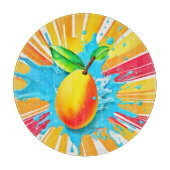 Mango Splash Delight Schneidebrett (Vorderseite)