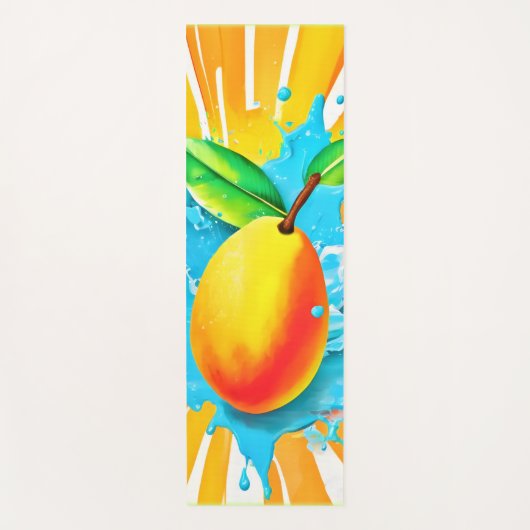 Mango Splash Delight Yogamatte (Vorderseite)